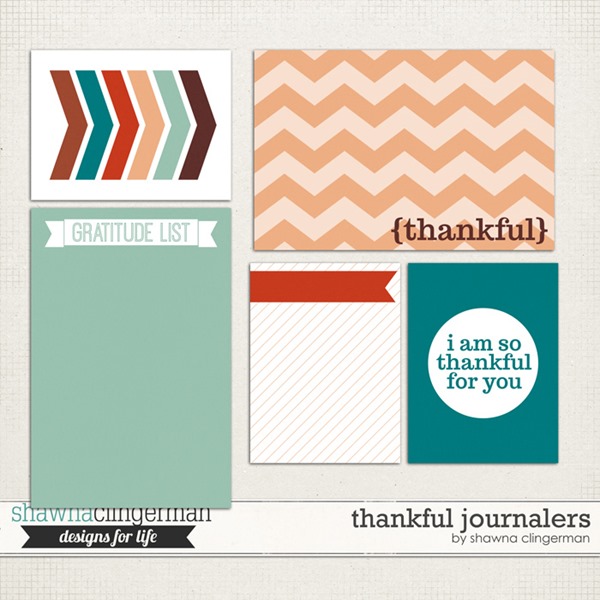 Free Project Life Cards: Thankful Journalers