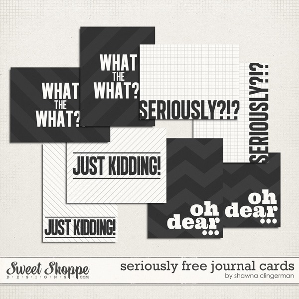 seriously – free journal cards for you!