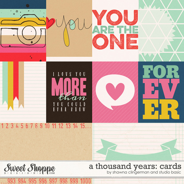 A Thousand Years Cards by Shawna Clingerman and Studio Basic