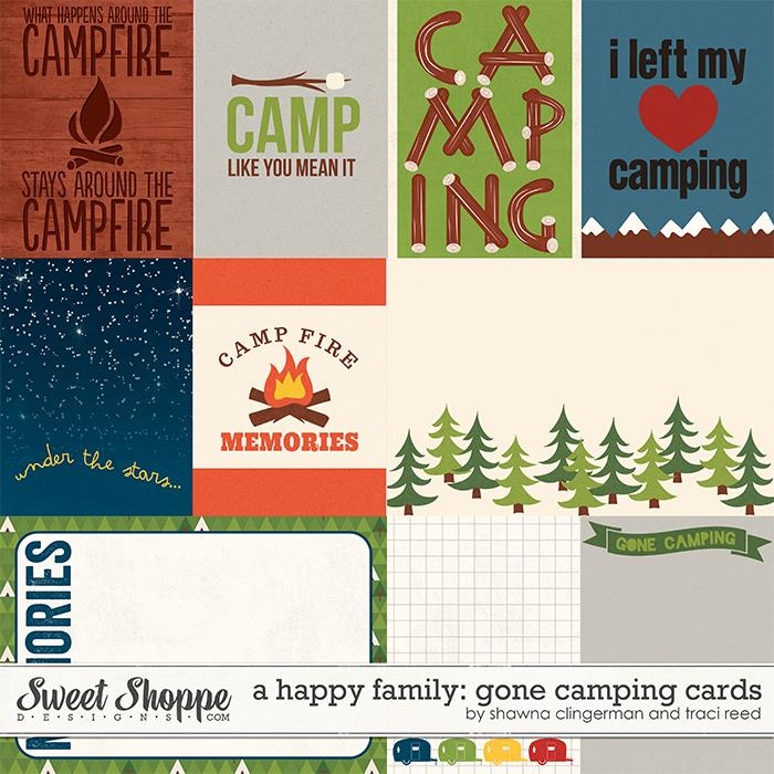A Happy Family Gone Camping Cards by Shawna Clingerman and Traci Reed