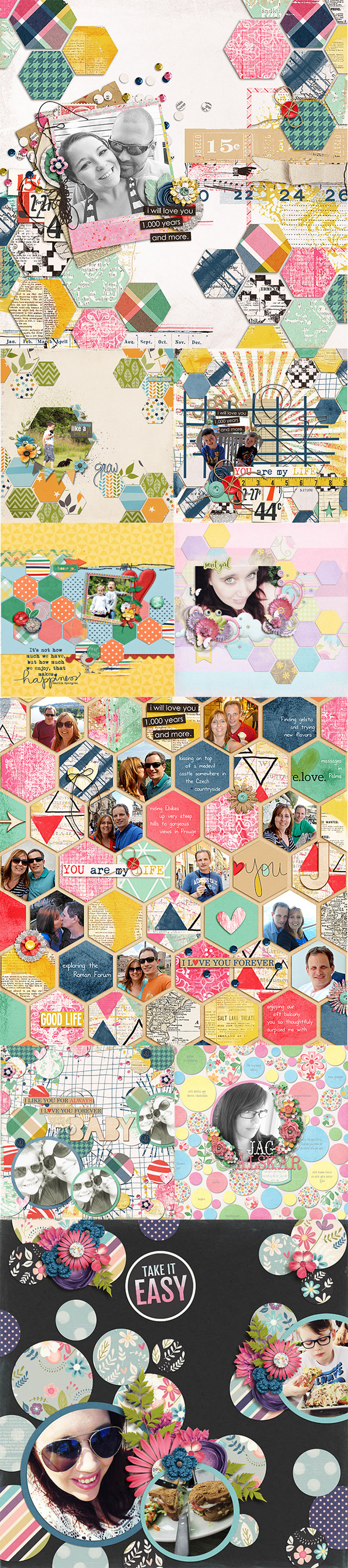 Layouts using Creative Blocks by Shawna Clingerman