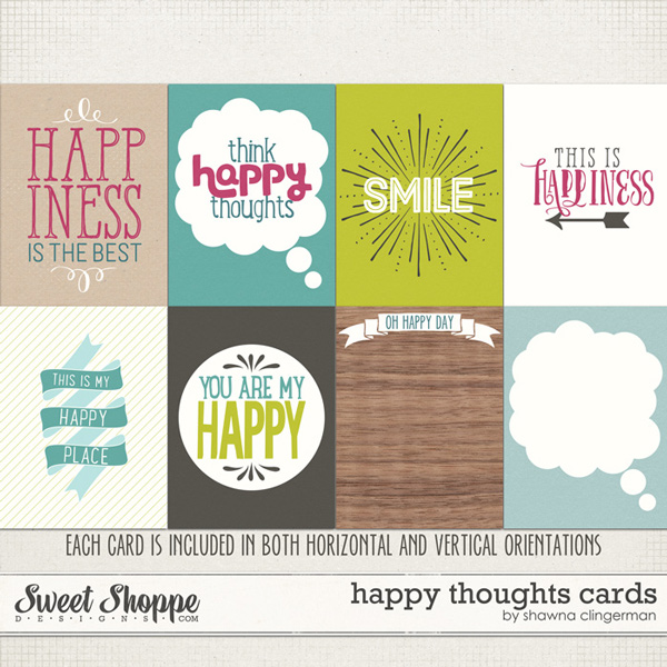 Happy Thoughts Cards by Shawna Clingerman