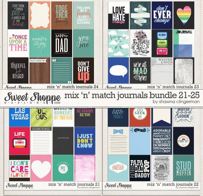 Mix ‘n Match Journal Cards