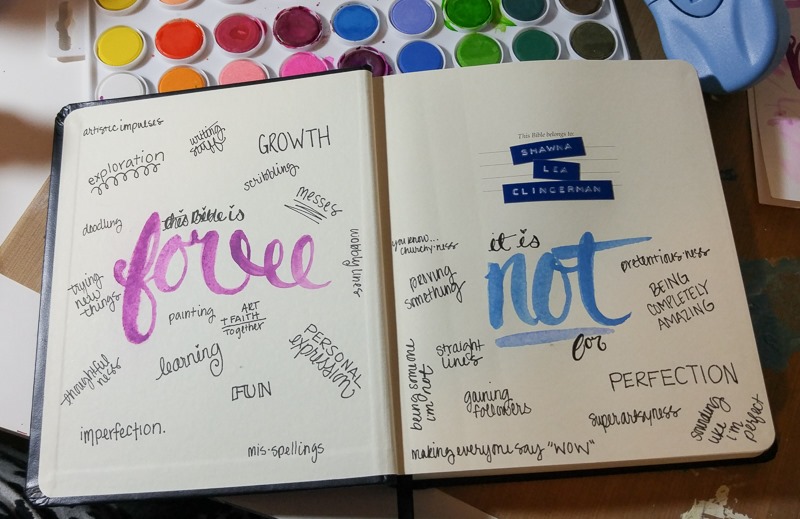 HOPE IS HERE Week 3 Bible Journaling Process Video Illustrated Faith  #biblejournaling 