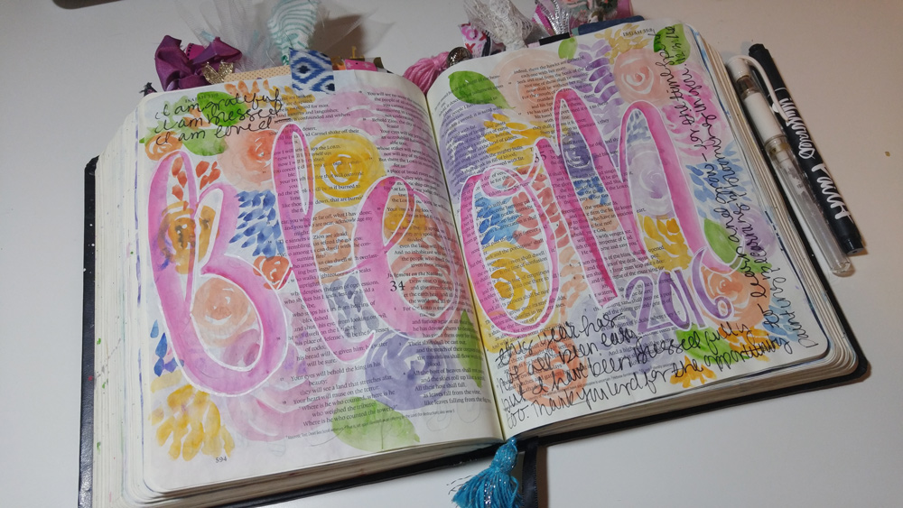 1 Year of Bible Journaling Captured